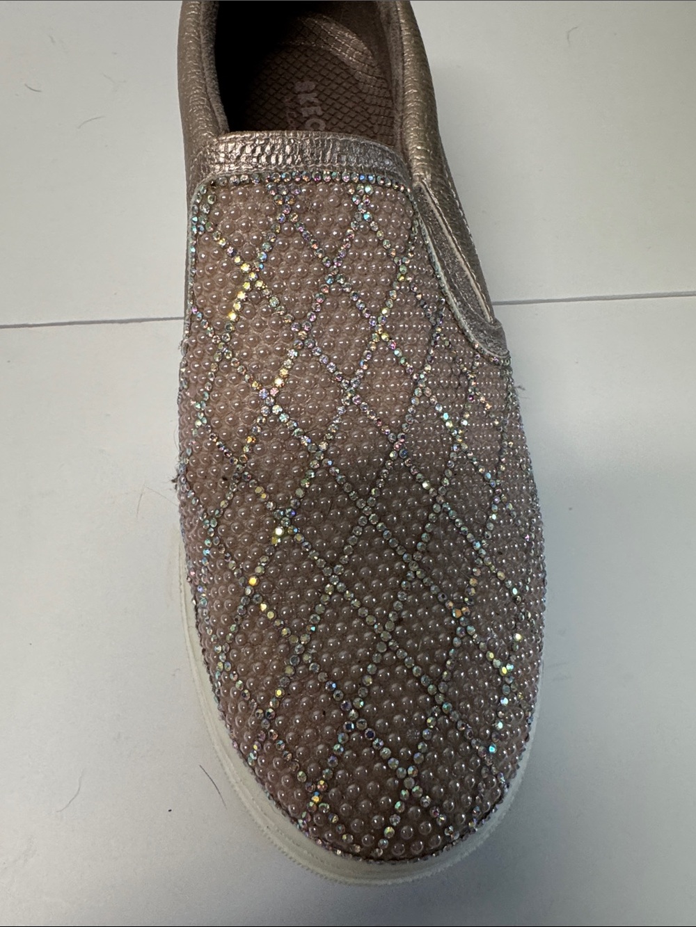 Skechers Street Goldie Diamond Darling Sneakers Size 8.5 - Picture 7 of 13